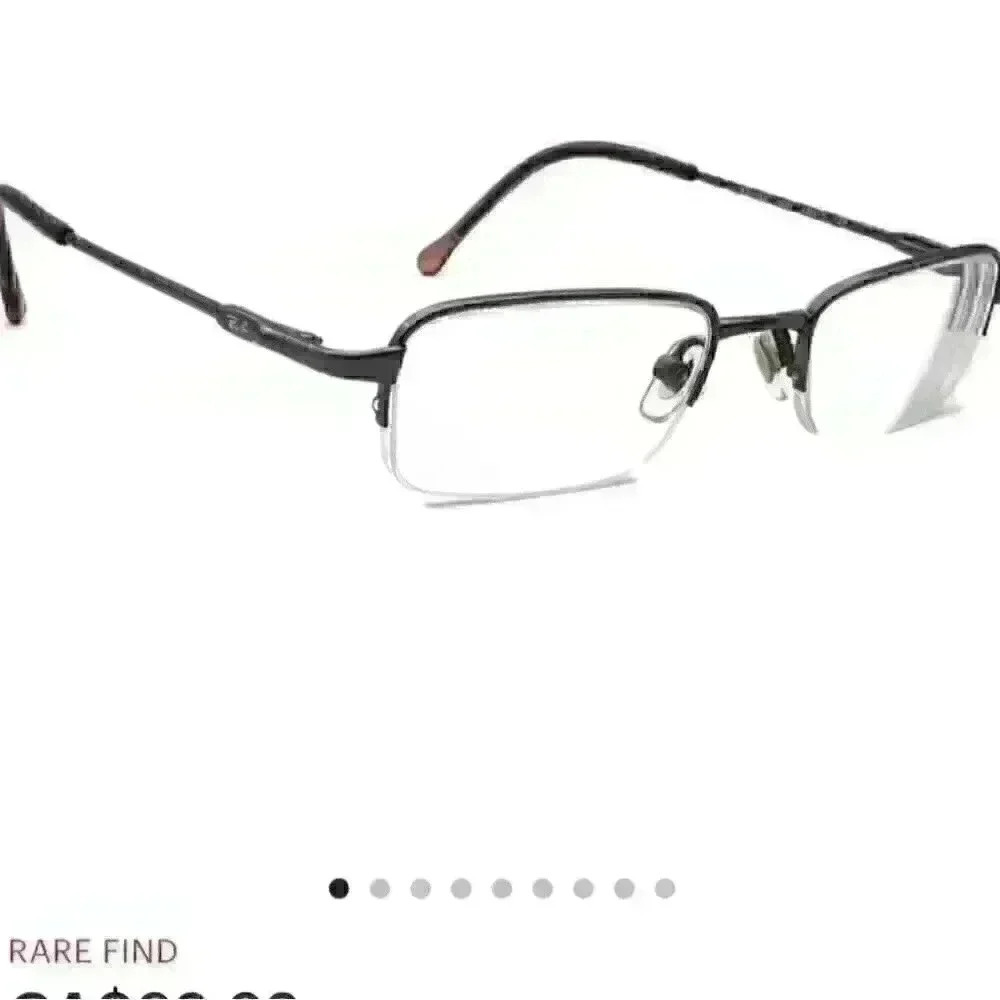 Ray-Ban Kids Eyeglasses  RB 1002T 3001 Titanium Gunmetal Half Rim Frame 4517 120